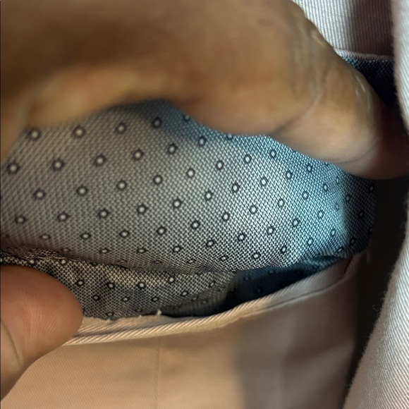 J. Ferrar Men Mauve Pink Blazer Slim Sz 38 Cotton Blend Lined Stretch - Picture 2 of 9